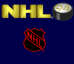 NHL '94 (Europe) Title Screen